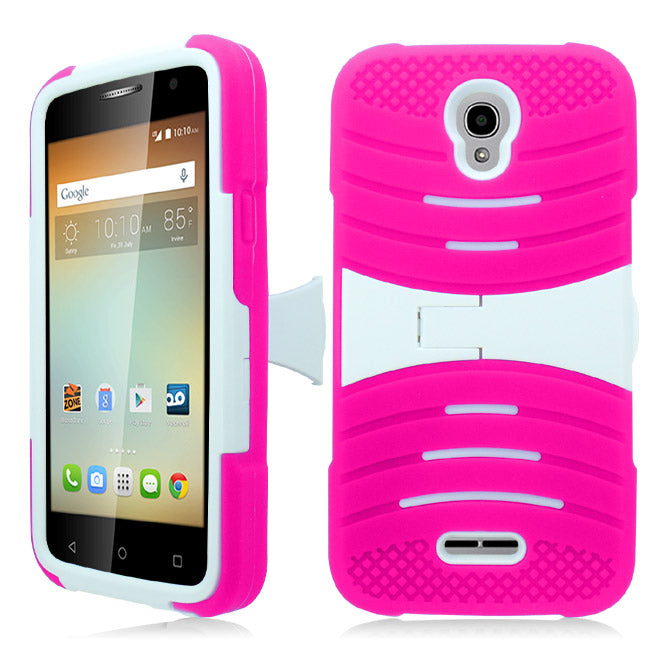 ALCATEL ELEVATE/5017 GUARDIAN PINK ON WHITE CASE