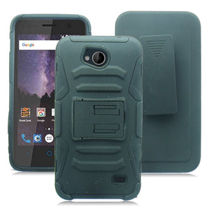 ZTE TEMPO/N9131 BLACK ECLIPSE COMBO CLIP HOLSTER