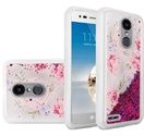 LG ARISTO/LV3/MS210 ANTIQUE FLOWER CANDY LIQUID  GLITTER CASE