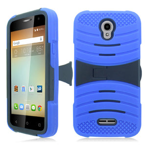 ALCATEL ELEVATE/5017 GUARDIAN BLUE ON BLACK CASE