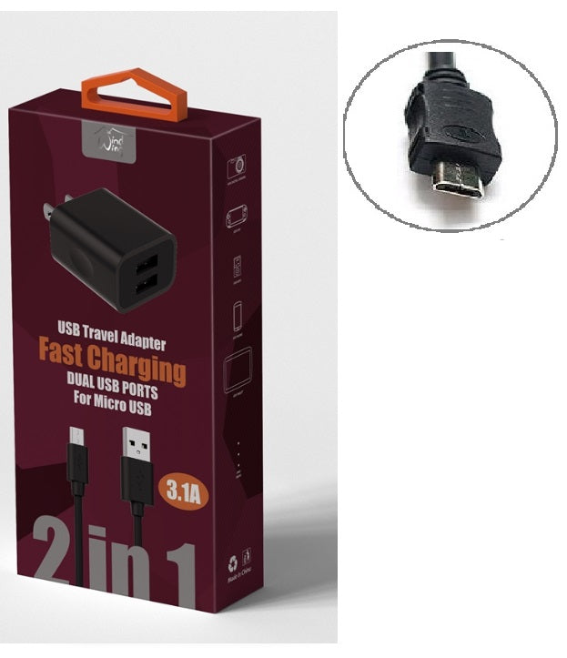 MICRO RAPID 2.1 WALL CHARGER BLACK