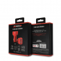 Ferrari Red Fast Car Charger Trio USB ports. Off Track Collection 7.2 AMP X 36W