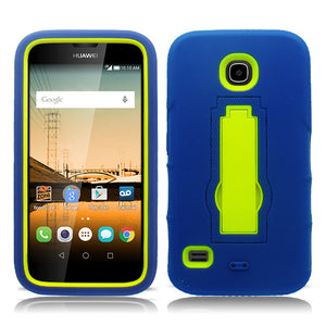 HUAWEI UNION/Y538 YELLOW ON BLUE VERTICAL KICK STAND CASE