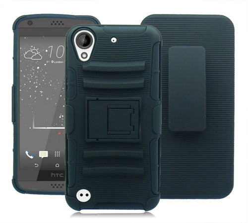 HTC DESIRE 555 / 530 BLACK ECLIPSE COMBO CLIP HOLSTER