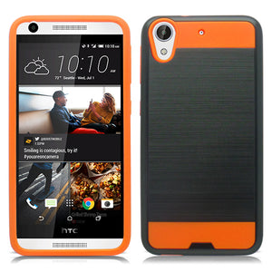 HTC DESIRE 626 GRAY ON ORANGE DUO LAYER CASE