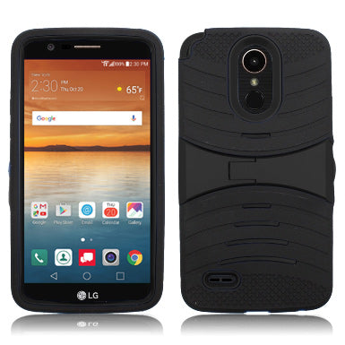 LG STYLO 3 / LS777 GUARDIAN BLACK ON BLACK CASE