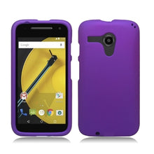 MOTOROLA E 2 LTE PURPLE SNAP ON HARD CASE