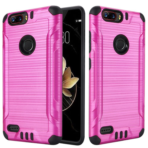 Zte Sequoia /Z982/ Blade Z Max/ Zmax Pro 2 Dual Layerd Pink on Black