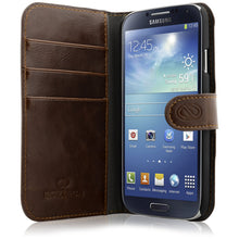SAMSUNG GALAXY S4 WALLET FASHION BROWN LEATHER CASE