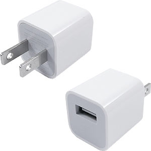 UNIVERSAL USB WALL CHARGER WHITE CUBE******POLYBAG ITEM********