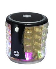 UNIVERSAL BLACK LED BLUETOOTH SPEAKER WITH SD CARD PORT