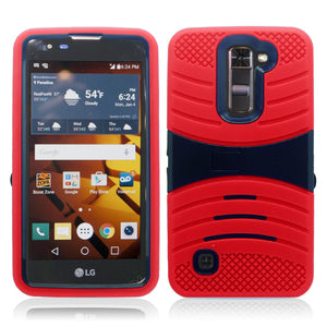 LG TRIBUTE 5/K7/ESCAPE 3 GUARDIAN RED ON BLACK CASE