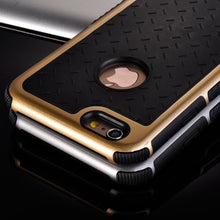 APPLE IPHONE 6/6S GOLD HYBRID DUAL LAYERD DIAMOND PLATE CASE