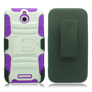 HTC DESIRE 510 PURPLE ECLIPSE COMBO HOLSTER CASE