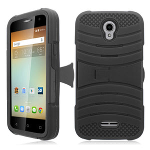 ALCATEL ELEVATE/5017 GUARDIAN BLACK ON BLACK CASE