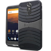 ZTE MAX XL / N9560 / ZMAX PRO /Z981/BLADE X MAX GUARDIAN BLACK ON BLACK CASE