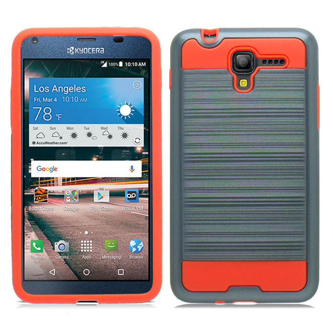 KYOCERA REACH/C6743/VIEW GRAY ON ORANGE DUO LAYER CASE