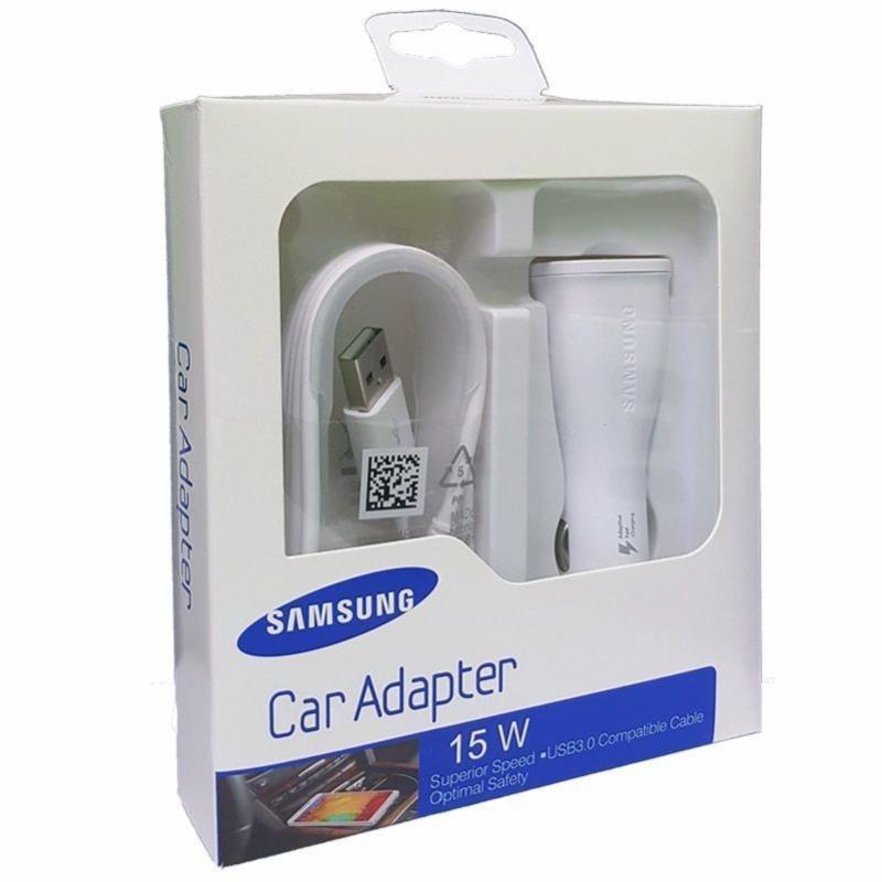 SAMSUNG RAPID 2 AMP OEM WHITE CAR CHARGER IN RETAIL BOX (EP-LN915UCWEGSTD)