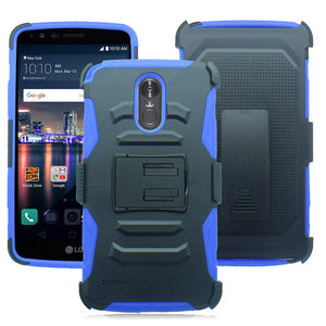 LG STYLO 3 / LS777 BLUE ECLIPSE COMBO CLIP HOLSTER CASE