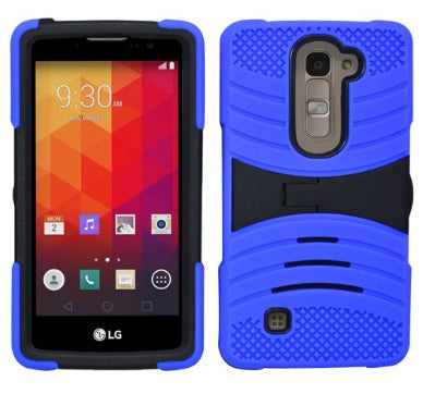 LG VOLT2/LS751/C90 GUARDIAN BLUE ON BLACK CASE